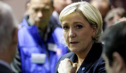 Marine Le Pen, em 28 de fevereiro em Paris.