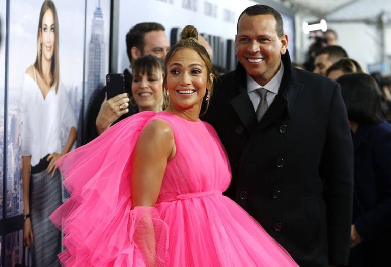 Jennifer Lopez e Alex Rodriguez na estreia de 'Second Act', em 12 de dezembro de 2018 em Nova York.