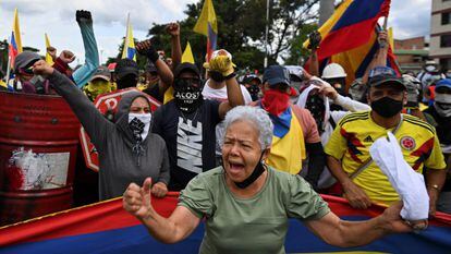Protesto em Cali, na Colômbia, no último dia 19.
