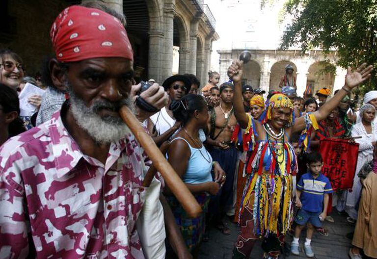 Homenagem em Havana aos escravos.