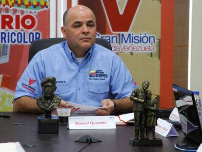 O novo presidente da PDVSA, Manuel Quevedo, em uma foto oficial.
