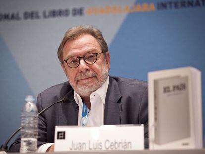 Juan Luis Cebrián, durante sua exposição na FIL.
