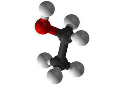 Molécula de etanol.