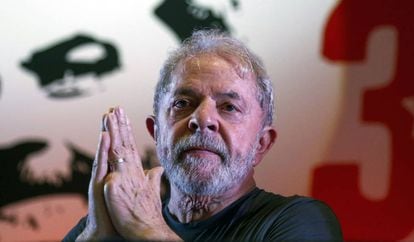 O ex-presidente Lula, em 22 de fevereiro em São Paulo.