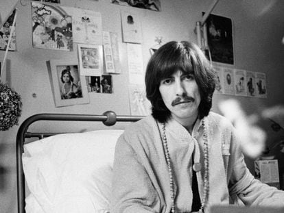 George Harrison em 1969, numa foto, como todas desta reportagem, cedida pela editora Livros del Kultrum.
