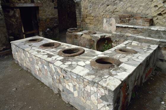 Termopólio em Pompeia. 