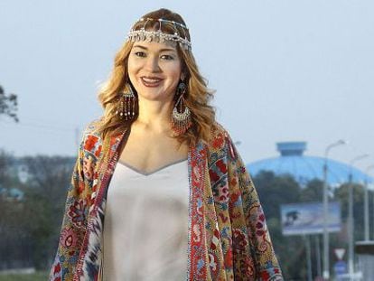 Gulnara Karimova em cerimônia em outubro último.