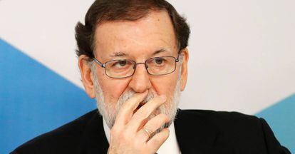 Rajoy na reunião da executiva do PP.