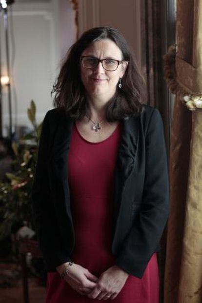 A comissária de Comércio da União Europeia, a sueca Cecilia Malmström.