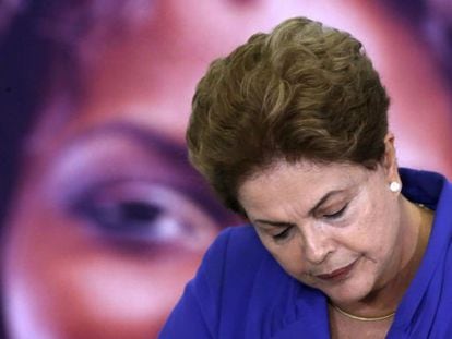 Dilma, durante evento no Palácio no dia 9 de março.