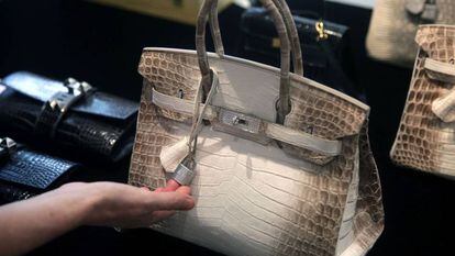 A bolsa Himalaya Niloticus Crocodile Diamond Birkin