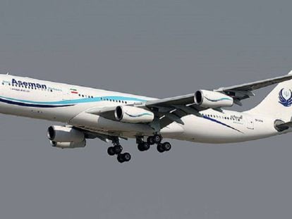 Foto de arquivo de um avião da companhia iraniana Aseman Airlines.