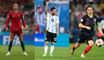 Cristiano Ronaldo, Messi e Modric são três craques que estiveram na Rússia e lidam com acusações do fisco espanhol.