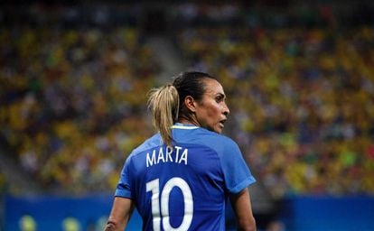 Marta, na partida contra a África do Sul nesta terça.