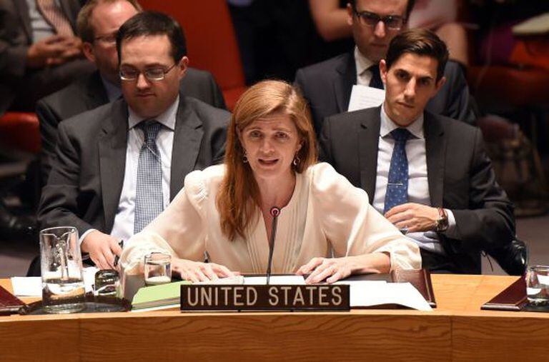 Samantha Power, no Conselho de Segurança.