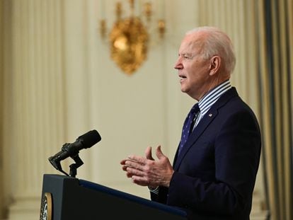 Joe Biden no sábado passado na Casa Branca.