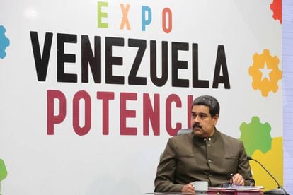 Maduro durante discurso na Expo Venezuela Potencia 2017.