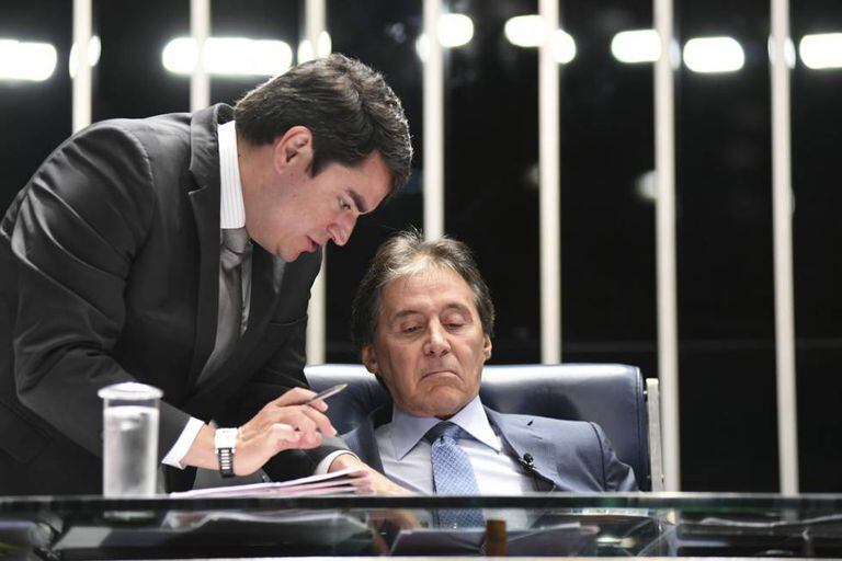O presidente do Senado, Eunício Oliveira (MDB).