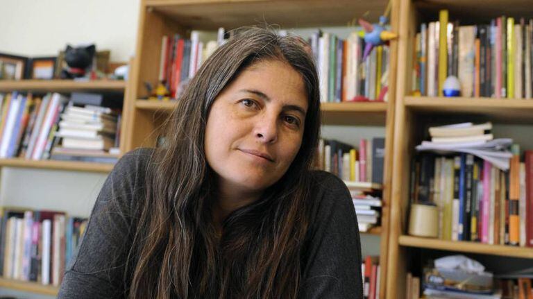 Selva Almada em sua casa