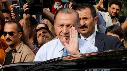 Recep Tayyip Erdogan, neste domingo em Istambul.