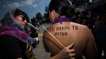 Marcha contra a violência de gênero na Cidade do México em abril passado.