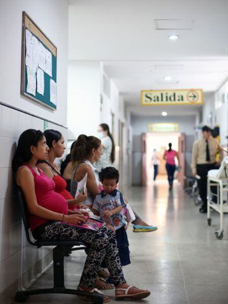 Mulheres grávidas no hospital Juan Atalaya, em Cúcuta, Colômbia.
