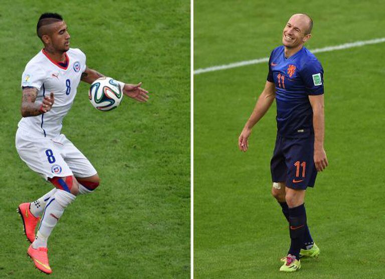 Arturo Vidal e Robben.