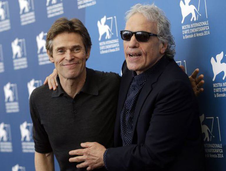 Willem Dafoe e Abel Ferrara, ontem em Veneza.