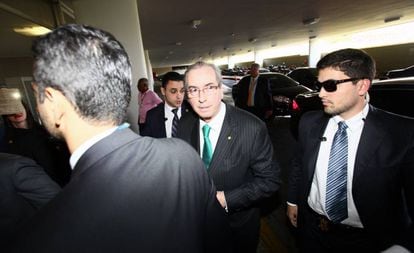 Cunha na Câmara em julho, quando ainda era deputado.