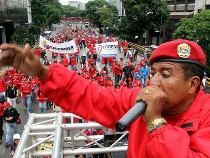 Manifestação a favor do Governo de Nicolás Maduro.