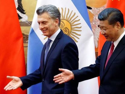 O presidente da China, Xi Jinping, durante uma visita à Argentina.