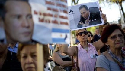 Protesto em favor de Alberto Nisman.