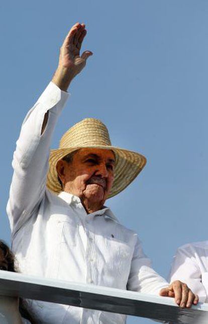Raúl Castro no desfile do início do mês em Havana.
