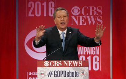 John Kasich, durante o debate.