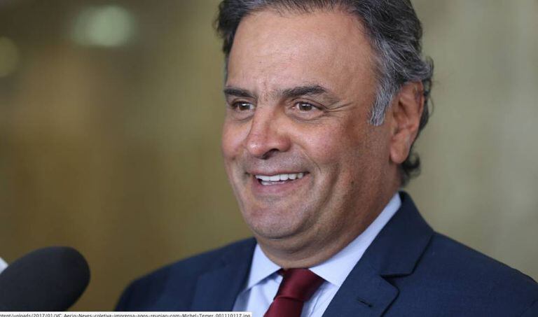 O senador afastado Aécio Neves.