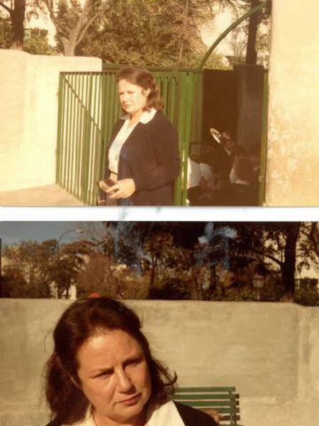 Carmen Sánchez García no colégio Nervión, nos anos oitenta.