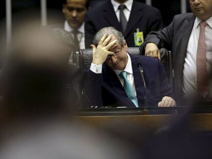 Cunha no último dia 6, na Câmara.