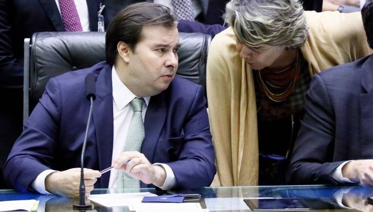 O presidente da Câmara, Rodrigo Maia.