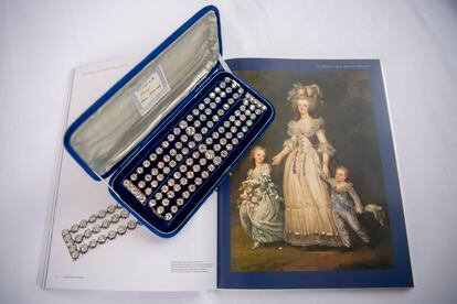 As pulseiras de diamantes de Maria Antonieta que a Christie's leiloou em 9 de novembro.