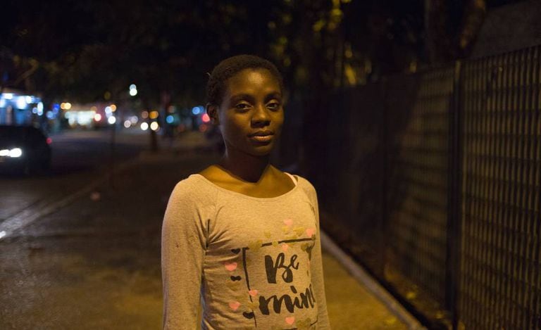 Ellen Cristina dos Santos, no centro de São Paulo.