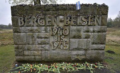 Campo nazista de Bergen Belsen, onde morreu Anne Frank.
