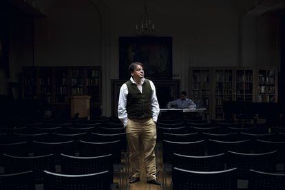 David Graeber, retratado na London School of Economics