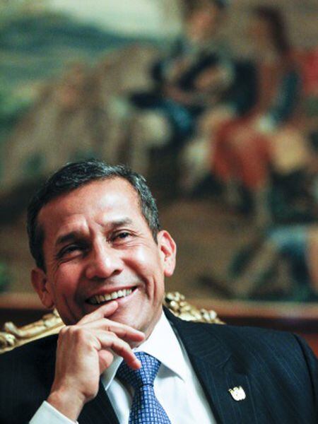 Ollanta Humala, presidente de Peru, no Palácio do Pardo de Madri.