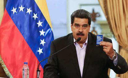 O presidente da Venezuela, Nicolás Maduro, em um pronunciamento nesta semana