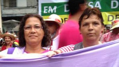 Diná Araújo e Sônia Leite, que militam há anos em causas sociais.