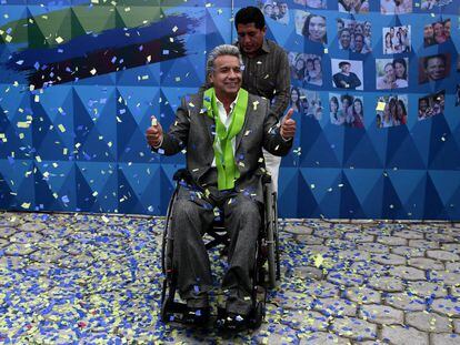 Lenín Moreno, vencedor das eleições no Equador, na terça-feira.