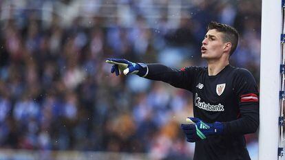 Kepa atuando pelo Athletic Bilbao.