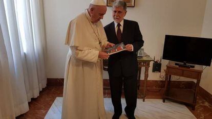 Encontro do Papa Francisco com ex-ministro das Relações Exteriores Celso Amorim, no dia 2 de agosto