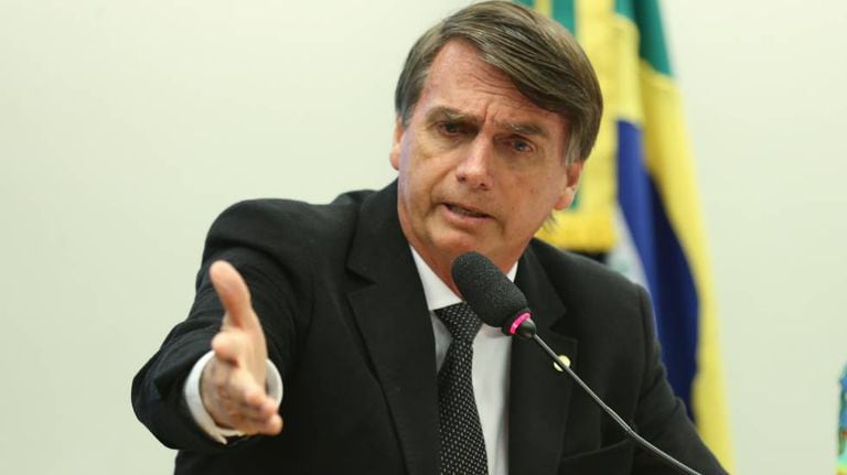 Jair Bolsonaro em sessão do Conselho de Ética que rejeitou processo contra ele por elogiar o coronel que foi chefe do DOI-CODI, Carlos Ustra