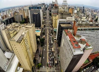 Avenida Paulista em São Paulo.